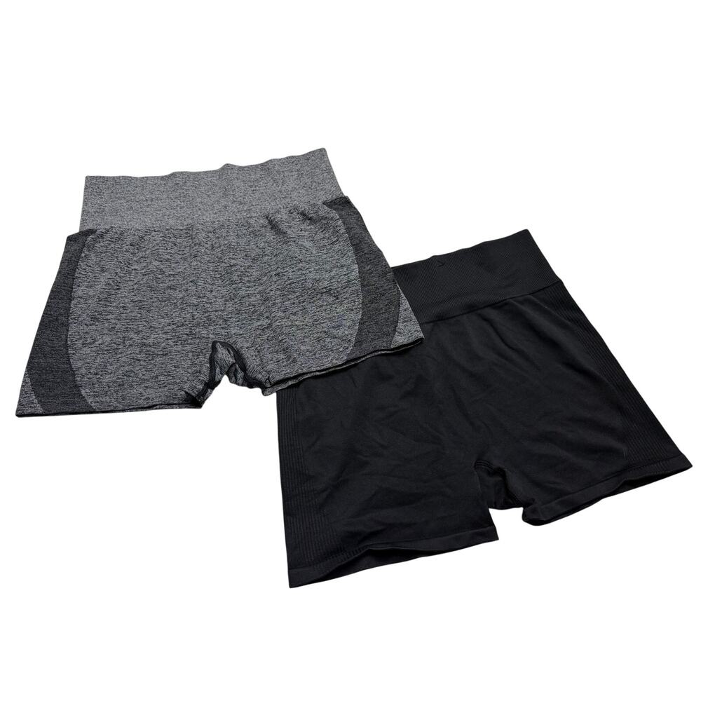 Victoria's Secret PINK ACTIVE Women's Gray and Black Shorts Size Large